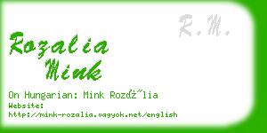 rozalia mink business card